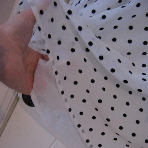 NWT Renuar Velvet Polka Dot Blouse - Picture 4 of 5